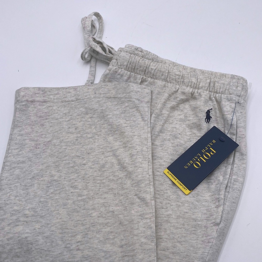 Polo Ralph Lauren Mens Heather Grey Supreme Comfort Pajama Pants L047SR L